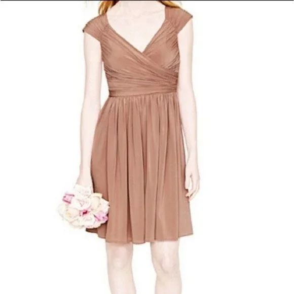 J. Crew Dresses J Crew Matilda Fluid Knit Nude Wrap Dress Size 2 Poshmark